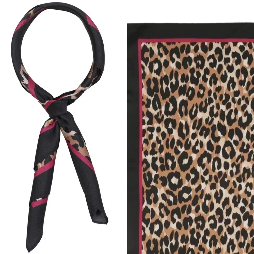 Kate Spade Leopard Silk Bandana